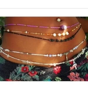Women handmade beaded waist bands